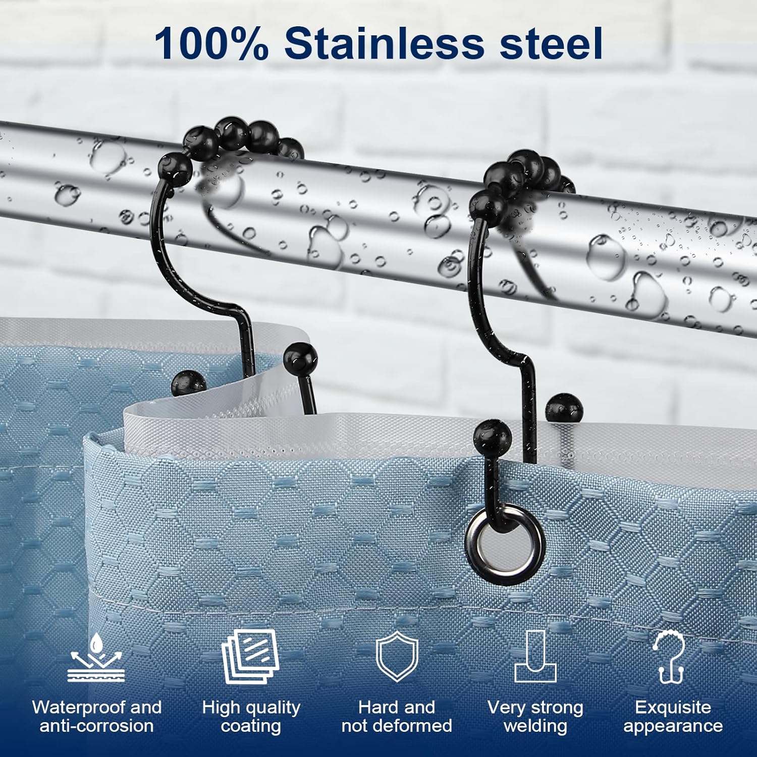 Shower Curtain Hook, Sturdy St - đánh giá và giá Curtain Rods