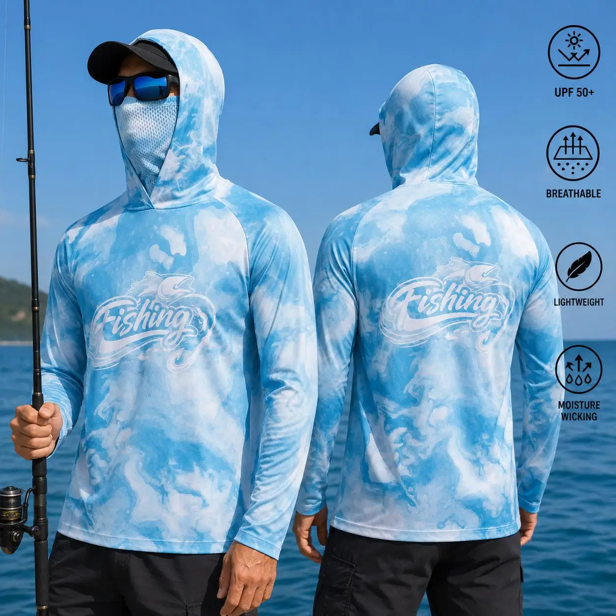 Mens Fishing Hooded Shirt UPF5 - đánh giá và giá Wallpaper