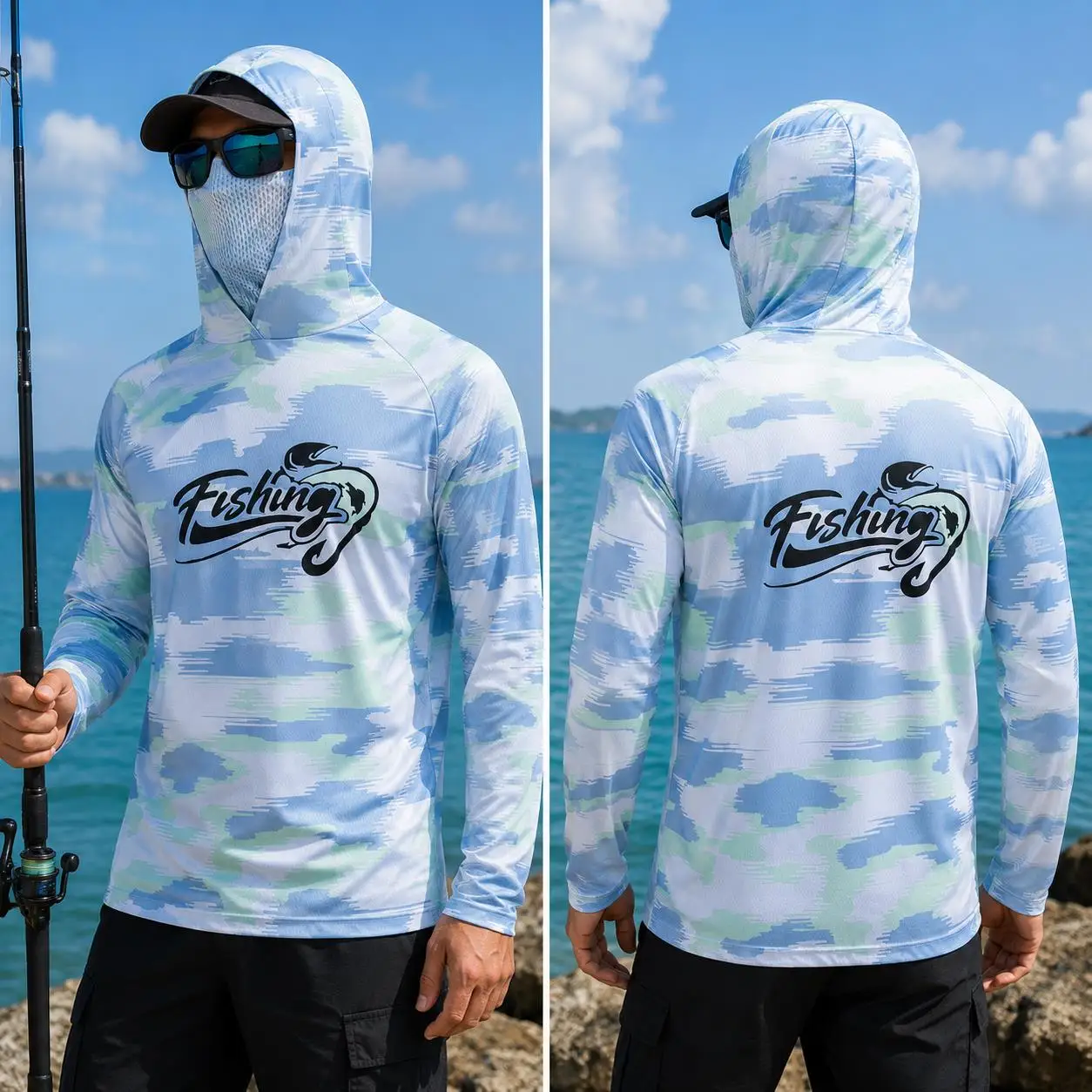 Mens Fishing Hooded Shirt UPF5 - đánh giá và giá Wallpaper