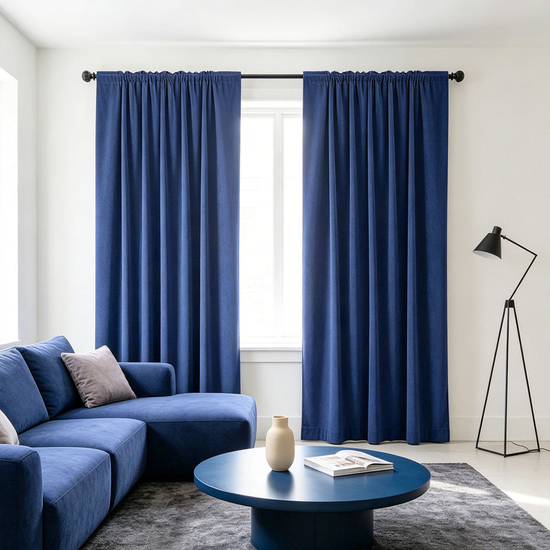 2pcs Solid Velvet Rod Pocket C - đánh giá và giá Curtain Rods
