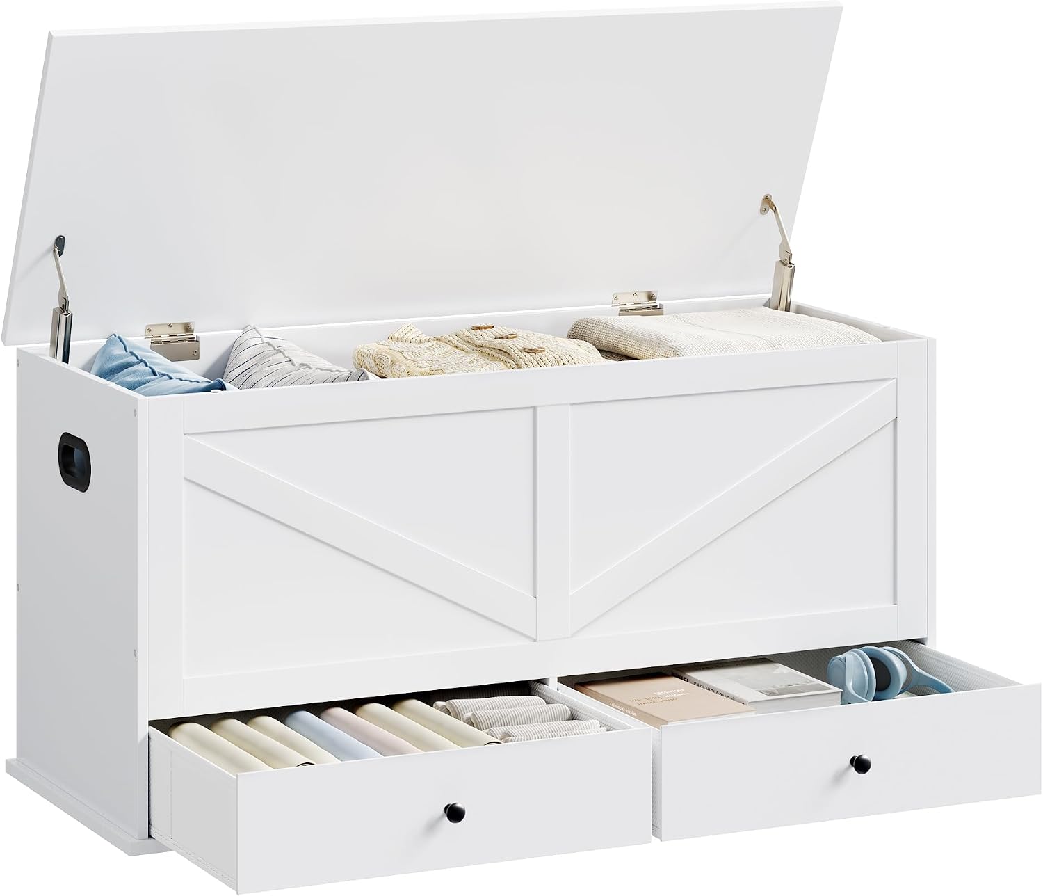 Farmhouse Storage Chest With D - đánh giá và giá Cabinet Hinges