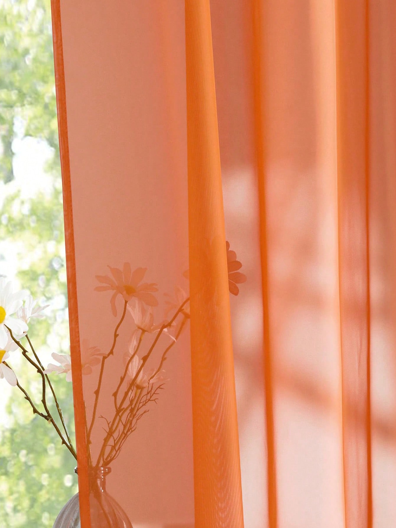 1pc Elegant Transparent Orange - đánh giá và giá Curtain Rods