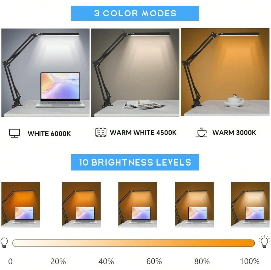 LED Desk Lamp For Home,Reading - đánh giá và giá Light Switch