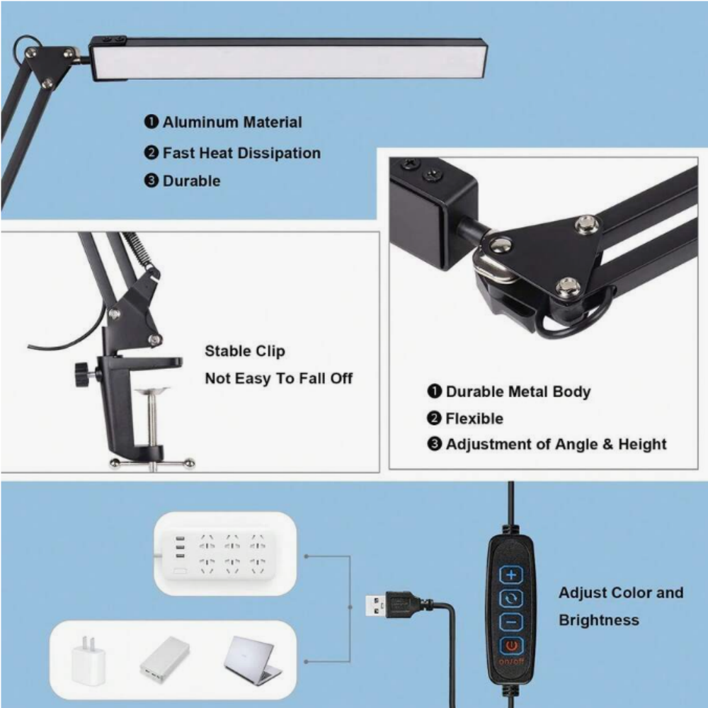 LED Desk Lamp For Home,Reading - đánh giá và giá Light Switch