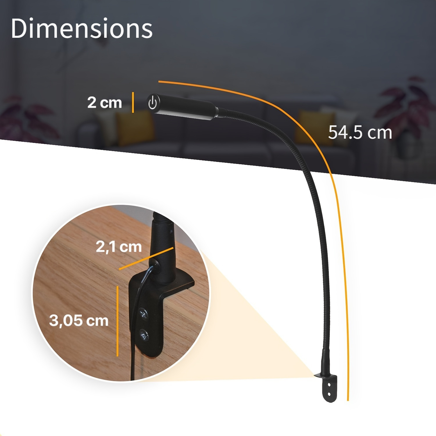 2pcs LED Reading Lamp with Dim - đánh giá và giá Light Switch