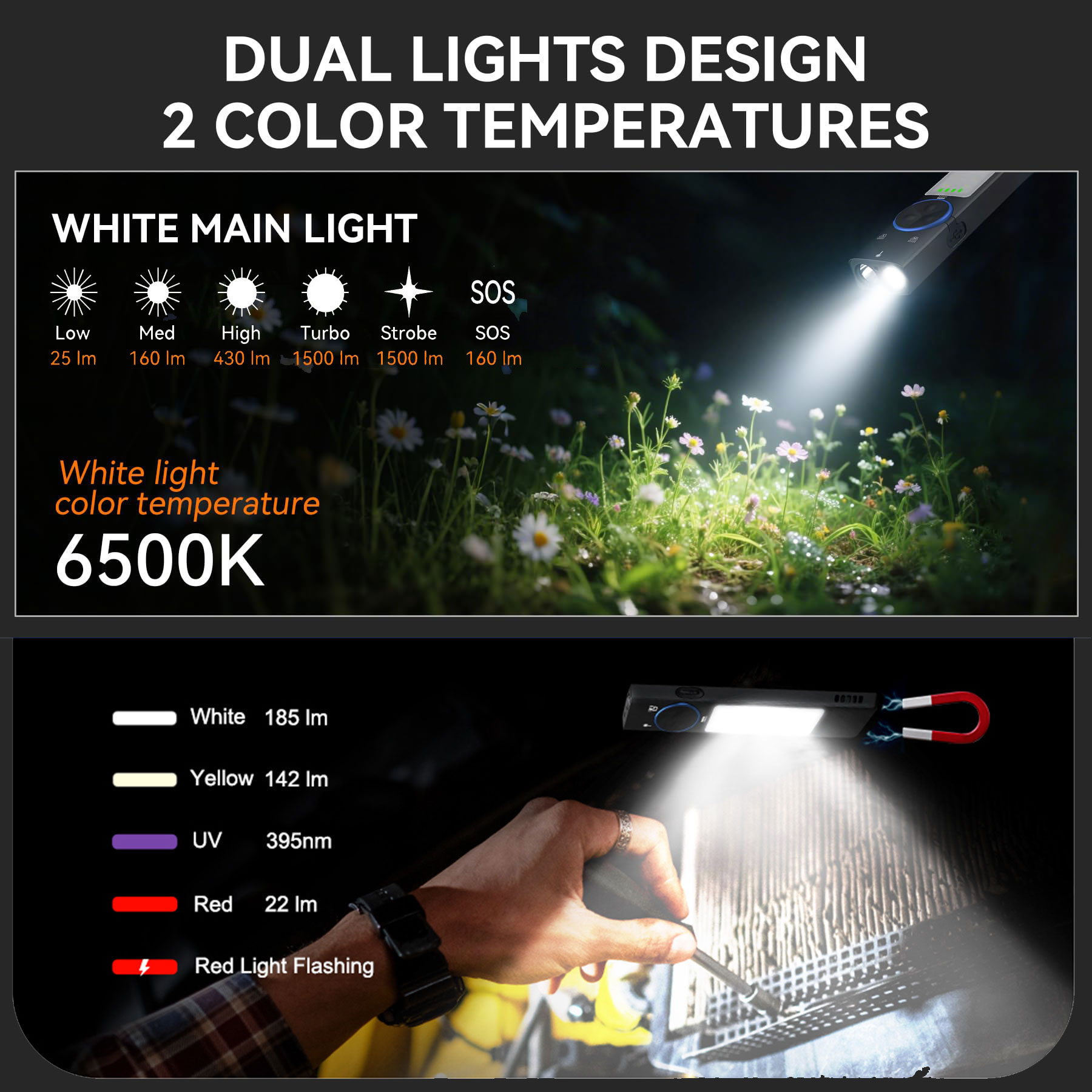 4-in-1 Multi Light Flashlight  - đánh giá và giá Light Switch